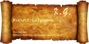 Kurutz Gilgames névjegykártya